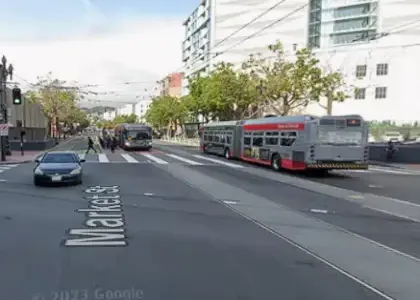 [08-27-2024] San Francisco County, CA – Bicyclist And Motorcyclist Hospitalized After Collision on Market Street